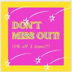 Don’t miss out on great discount!!